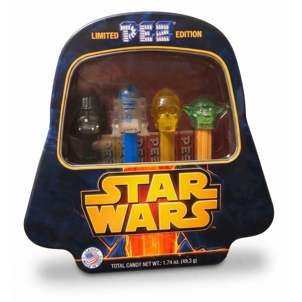 Star Wars Limited Edition PEZ Gift Set Crystal Dispensers Darth Vader Tin New